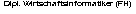 Textfeld: Dipl. Wirtschaftsinformatiker (FH)
